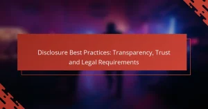 Melhores Práticas de Divulgação: Transparência, Confiança e Requisitos Legais